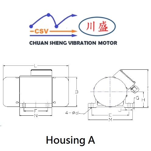 Vibrating Motor - 45w Power, 110 Lb Vibration Force | Ip55 Waterproof, 2 Pole Design, 3600 Rpm Speed, Single Phase Operation