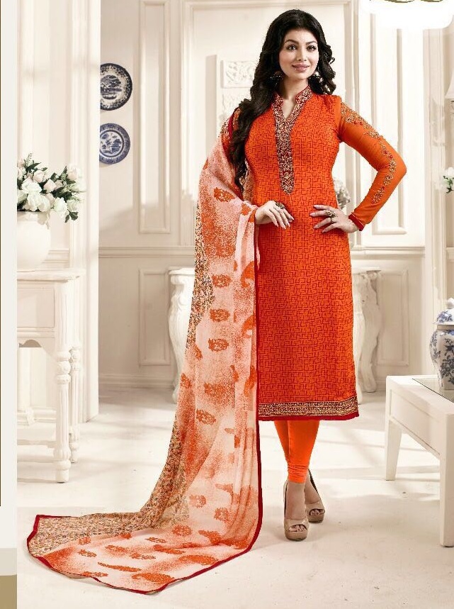 Georgette Churidar Suit
