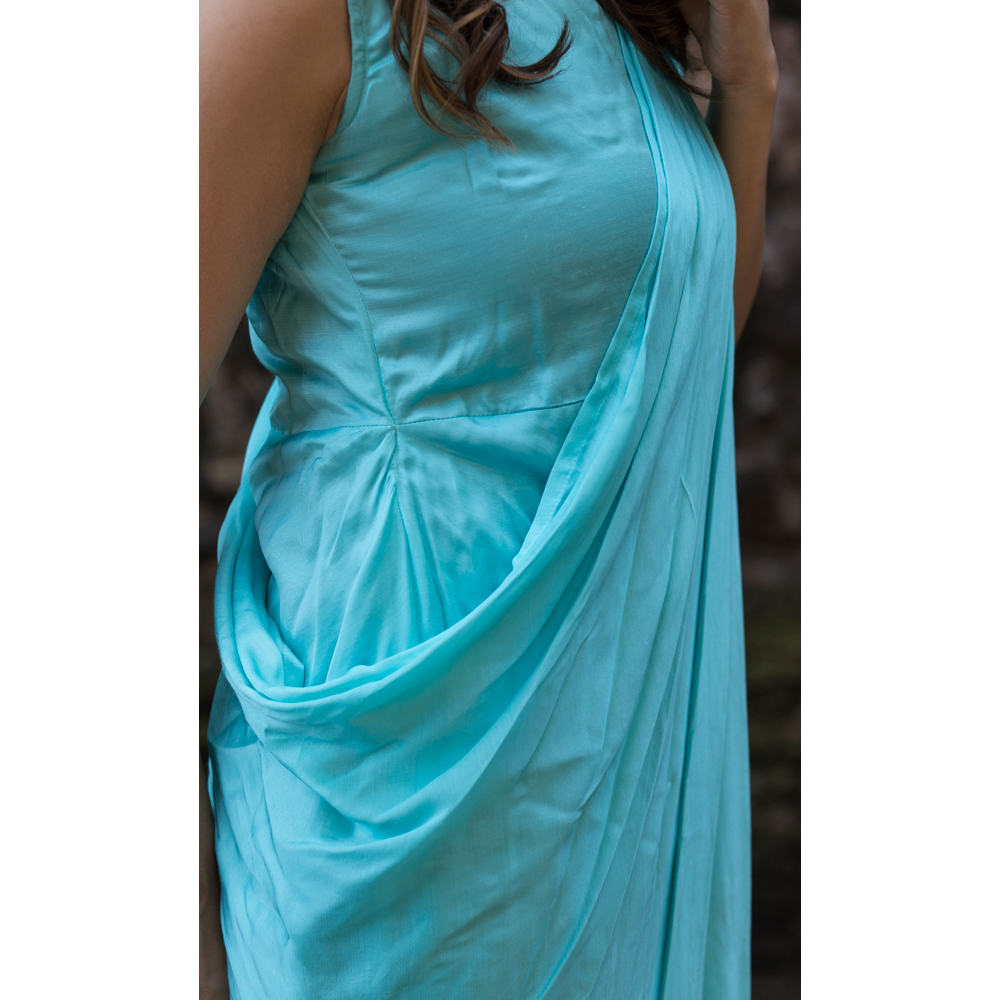Drape Handwork Gown
