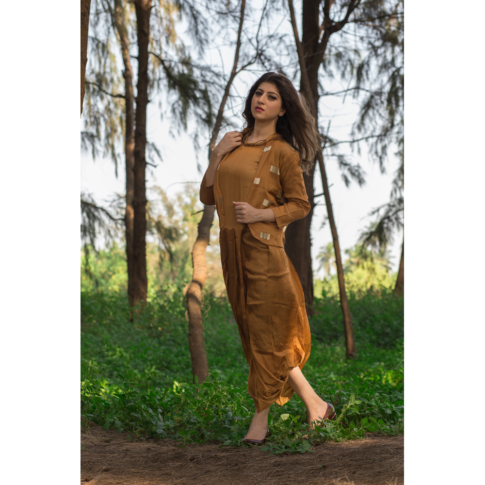 Brown Drape Style One Piece Dress at Best Price in Mumbai | Cocktail House Brown Drape Style One Piece Dress at Best Price in Mumbai | Cocktail House