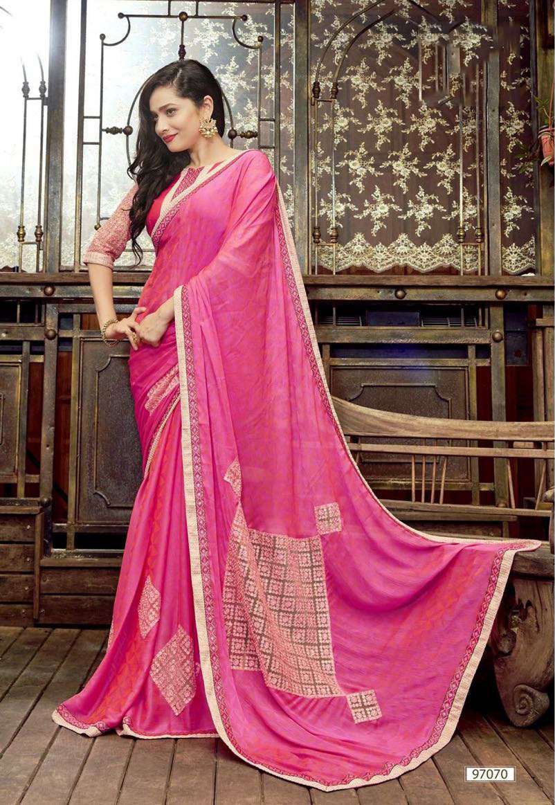 White Fancy Georgette Sarees