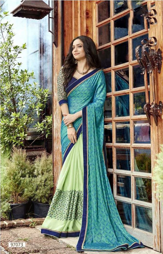 White Fancy Georgette Sarees