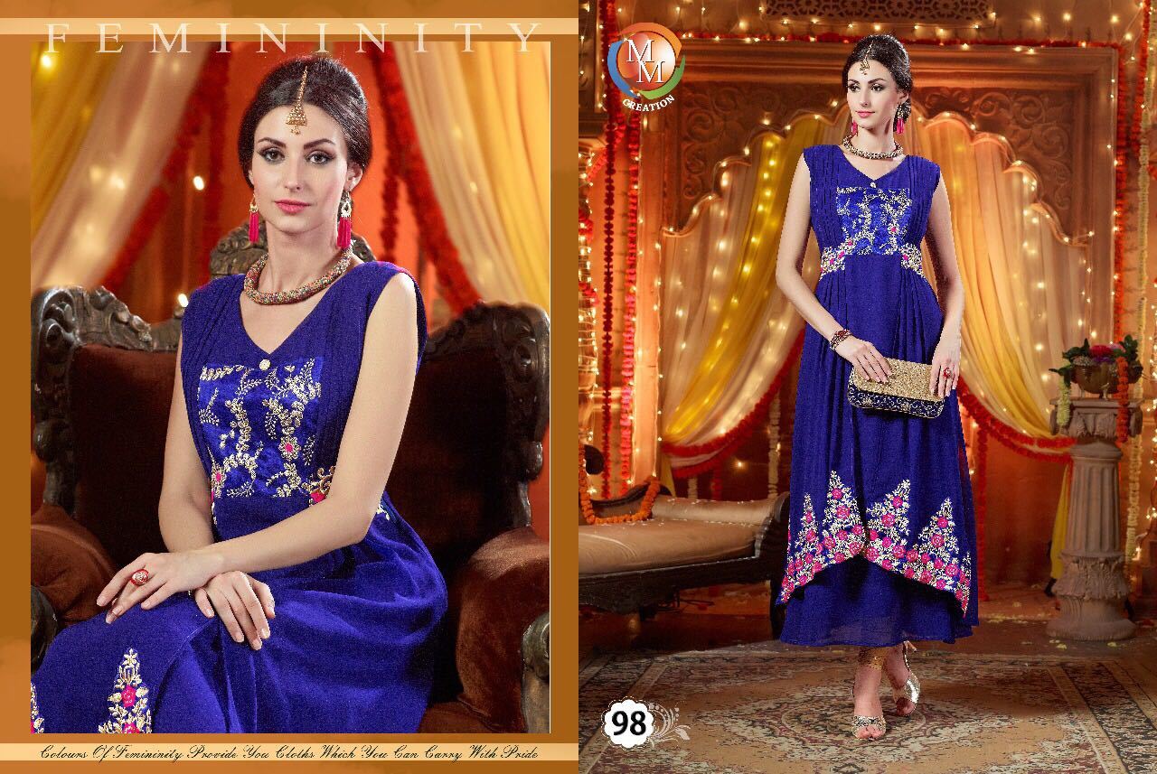 Orange And Cream Ladies Fancy Kurti