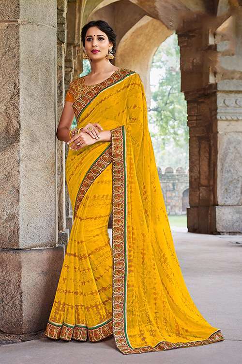 Printed Georgette Saree