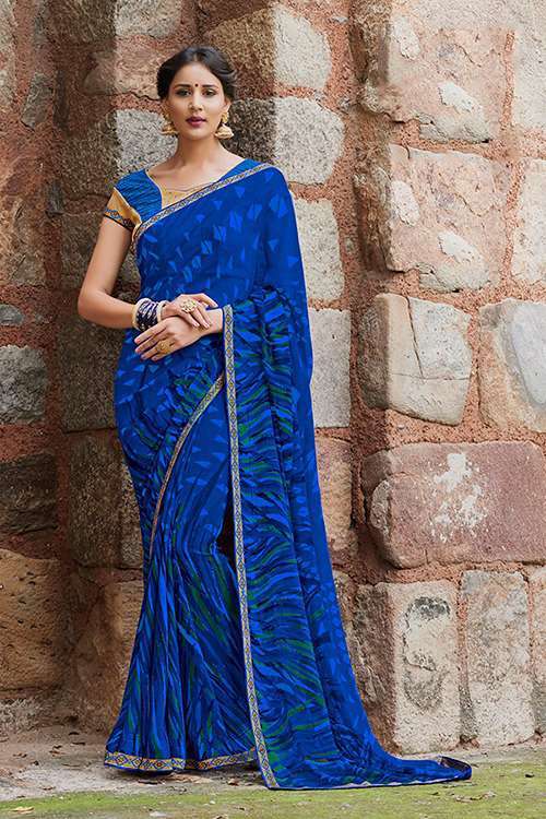 Printed Georgette Saree