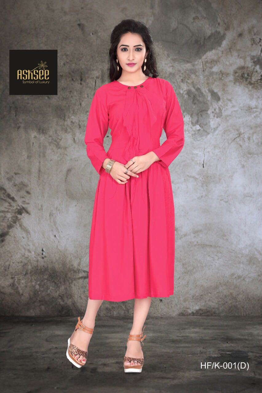 Rayon Fabric Kurti With Jacket