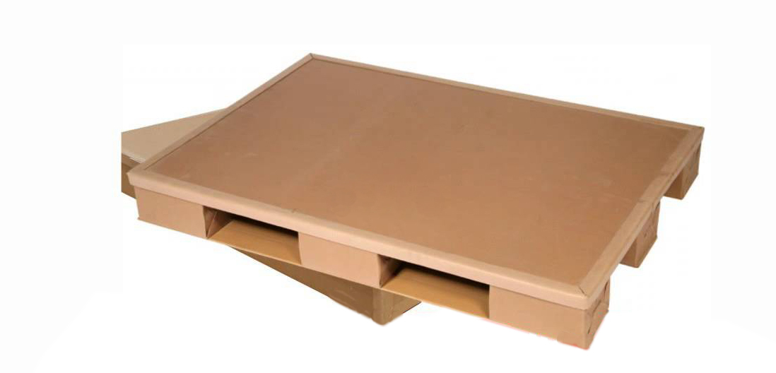 Corrugated Pallet - Wood, Brown, 2-way Entry , Slip Sheet Design For Efficient Load Handling