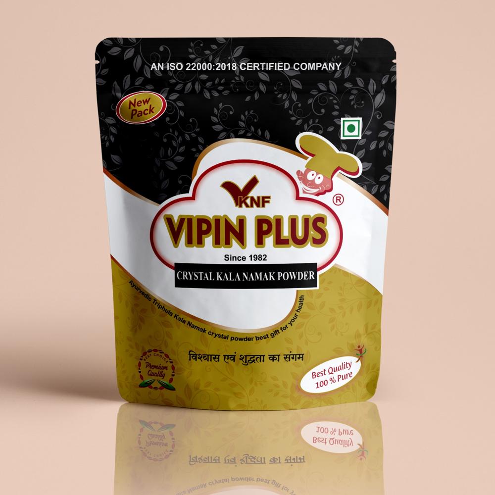 Vipin Plus Black Salt - 500-1000 Grams | Rich in Calcium & Iron, 3 Years Shelf Life, Perfect for Indian Cooking Delicacies