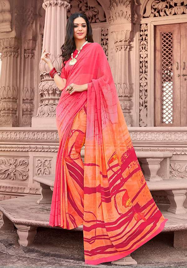 Blue Saree Catalogs Wholesaler Distributor Surat