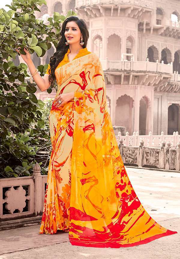 Blue Saree Catalogs Wholesaler Distributor Surat