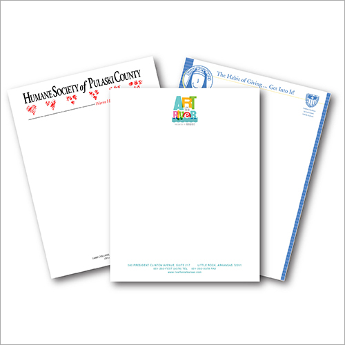 Letterhead Printing Service - 80gsm, 8.5 x 11 Inches | Various Paper Types, Matte Finish, Custom Quantity, Offset Printing
