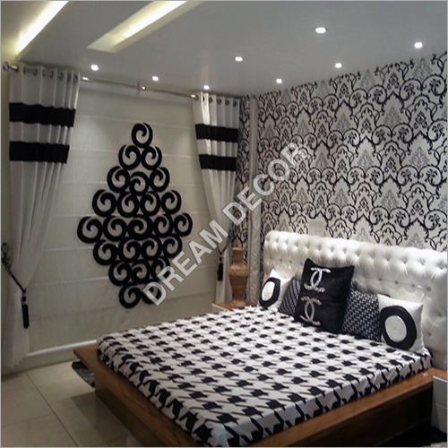 Black And White Bedroom Leather Work