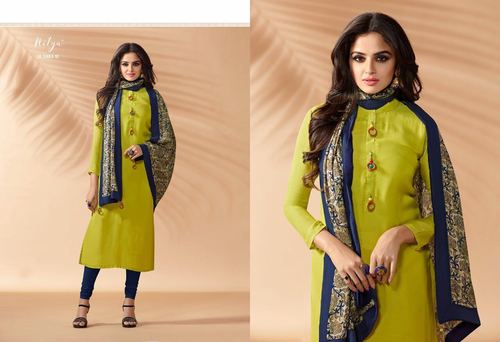 Yellow Churidar Salwar Kameez