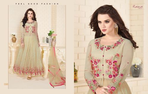 जॉर्जेट डिज़ाइनर पैंट स्टाइल सूट