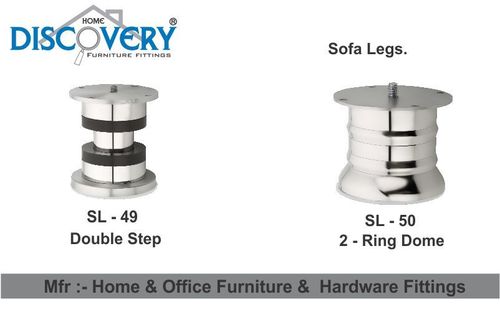 सिल्वर स्टाइलिस्ट सोफा लेग्स