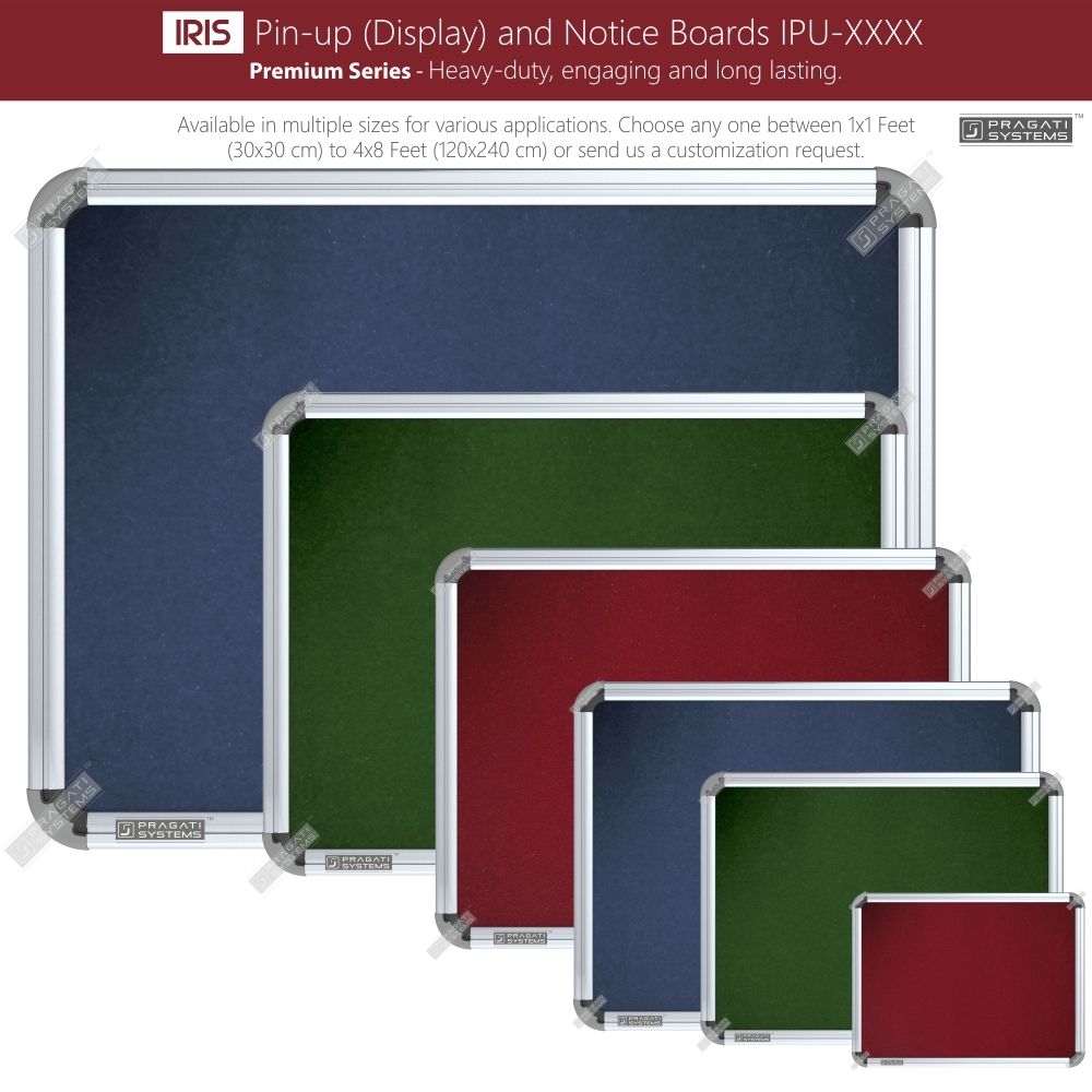 Iris Heavy-duty Pin-up Boards (Display Boards) High Tear Resistance Fabric