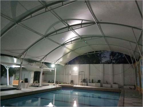 White Cantilevers Tensile Structure