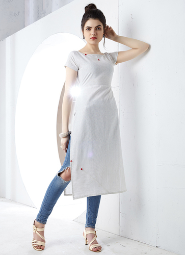 Denim Kurti - Cotton | Rugged Sporty Look for Ladies, Versatile as Shirt Dresses or Paired with Statement Bottoms