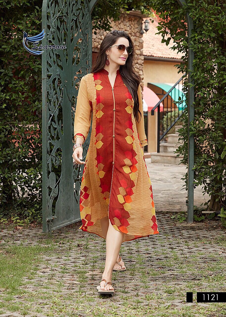 Designer Kurti - Rayon Fabric, Sizes Xl & Xxl, Color Same As Picture | 3-4th Sleeve, Printed Pattern, Washable & Dry Cleanable, Ethnic Style