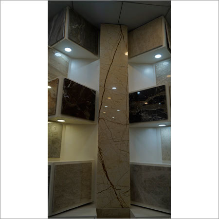 Elegant Beige Marble Slab