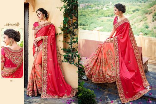 Red Designer Saree