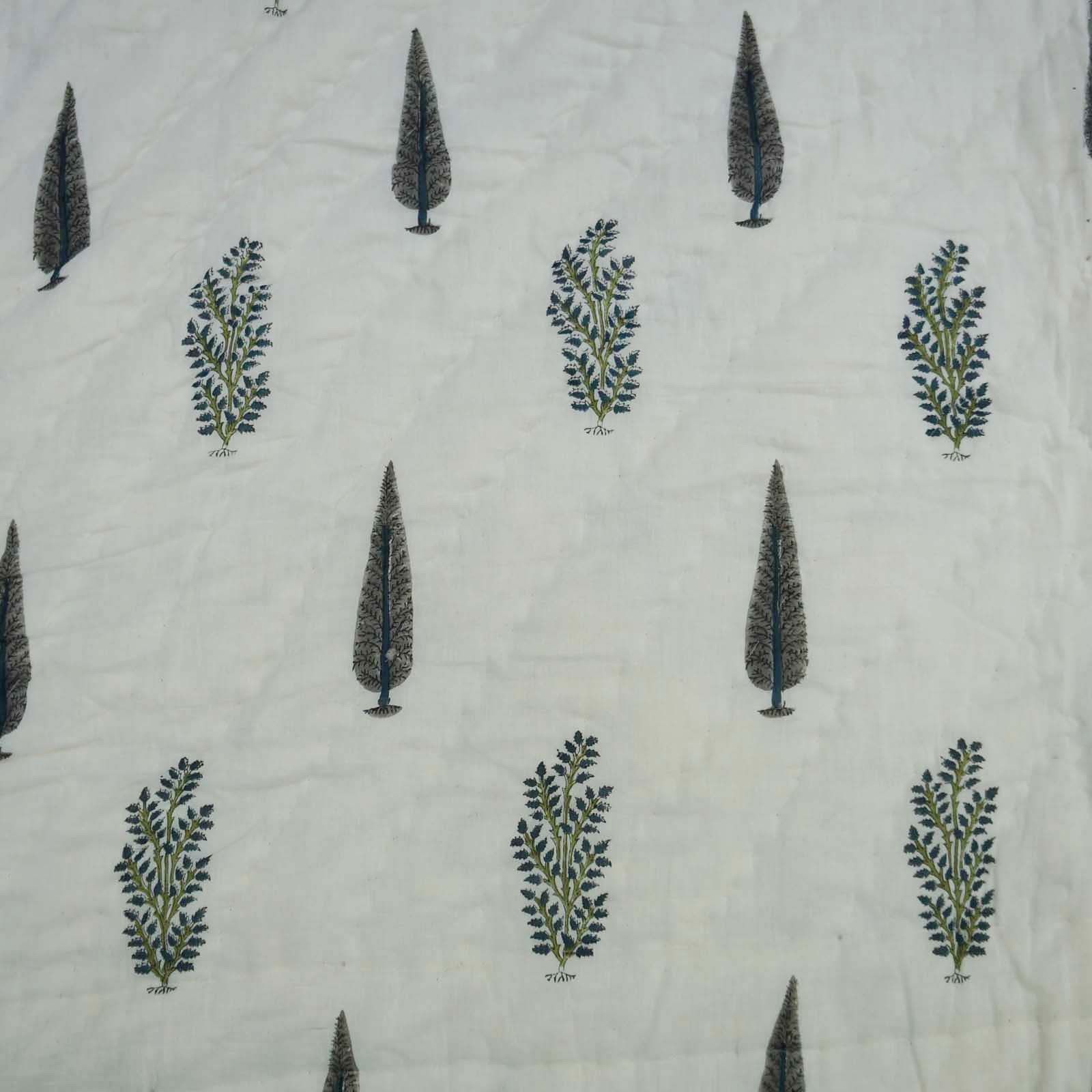 100% Cotton Block Print Jaipuri Quilt