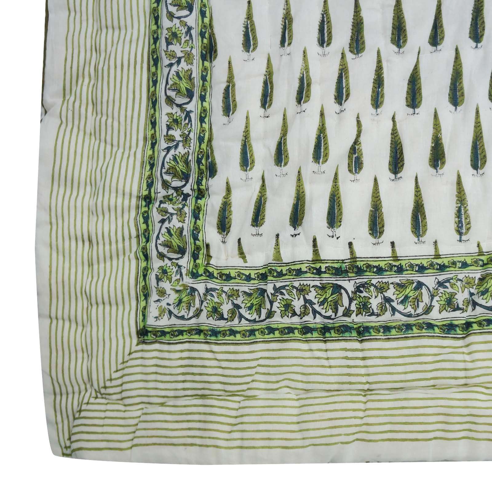 Printed Handmade Cotton Jaipuri Quilt