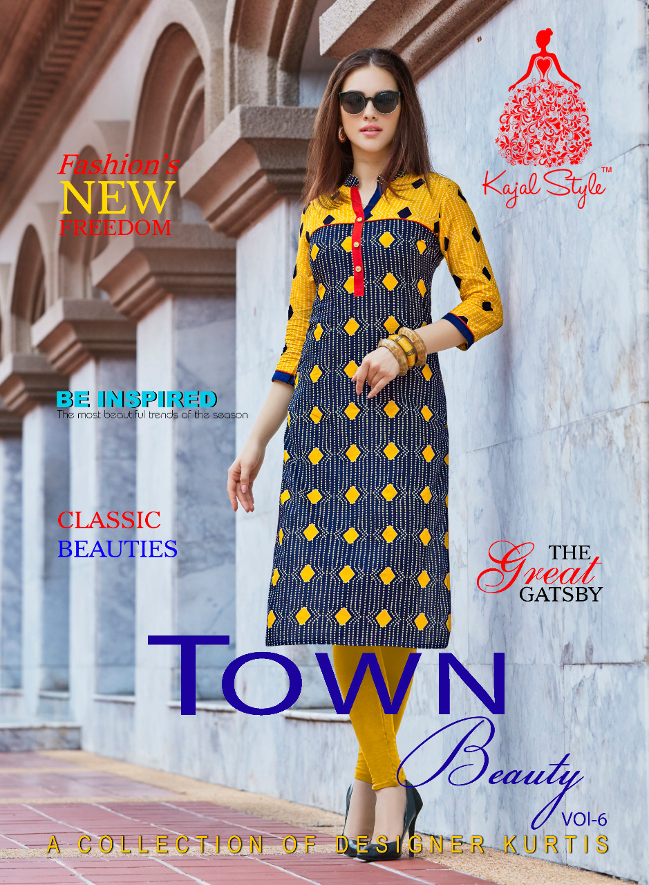 Red And Green Ladies Fancy Kurti