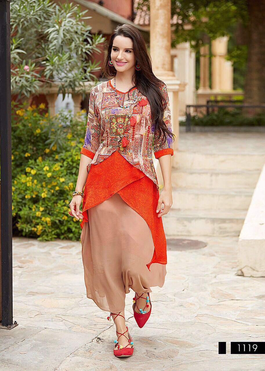 Multi Designer Georgette Kurti