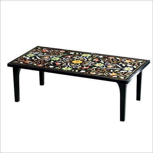 Rectangular Marble Inlay Table Top
