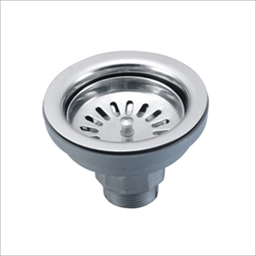 Flower Waste Coupling - Stainless Steel, One Piece Round Design, Silver Polished Finish | Weather Proof, Rugged Build, Easy Installation