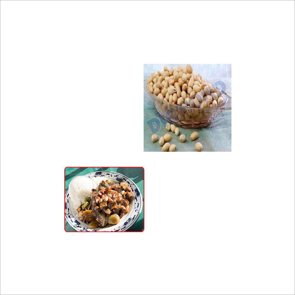 भोजन के लिए सफेद भुनी हुई मूंगफली