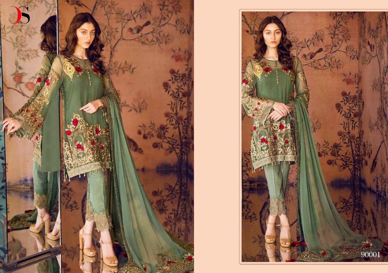 Georgette Fabric Unstitched Dress Materials