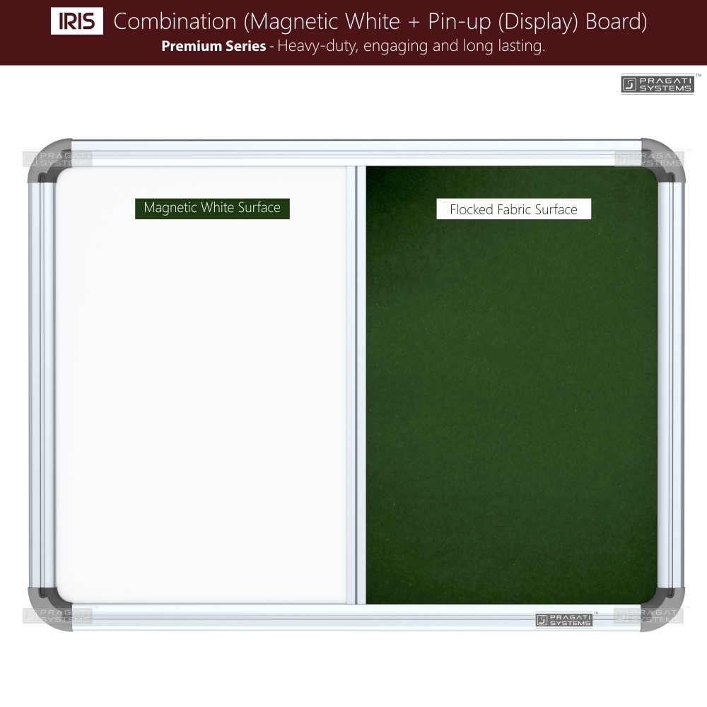 Iris Combination Board (Whiteboard + Pin-up Board)