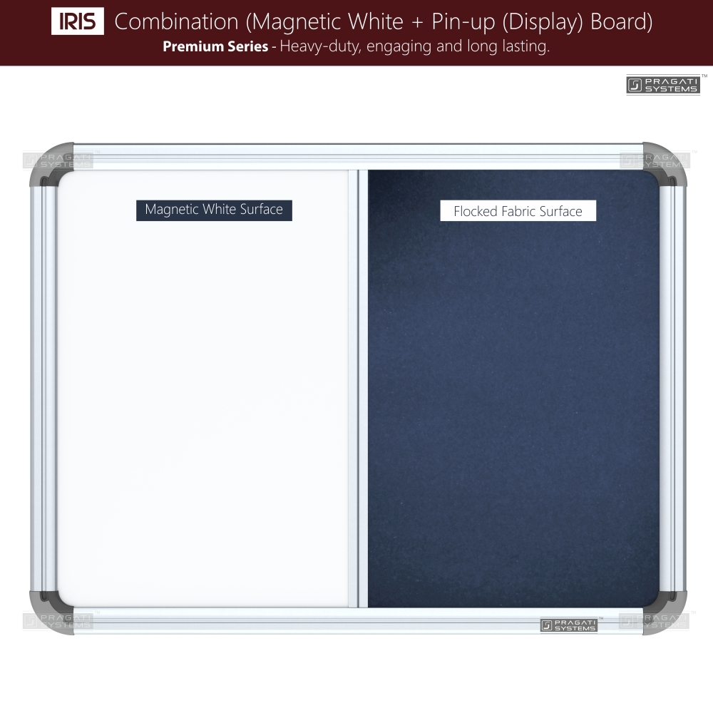 Iris Combination Board (Whiteboard + Pin-up Board)