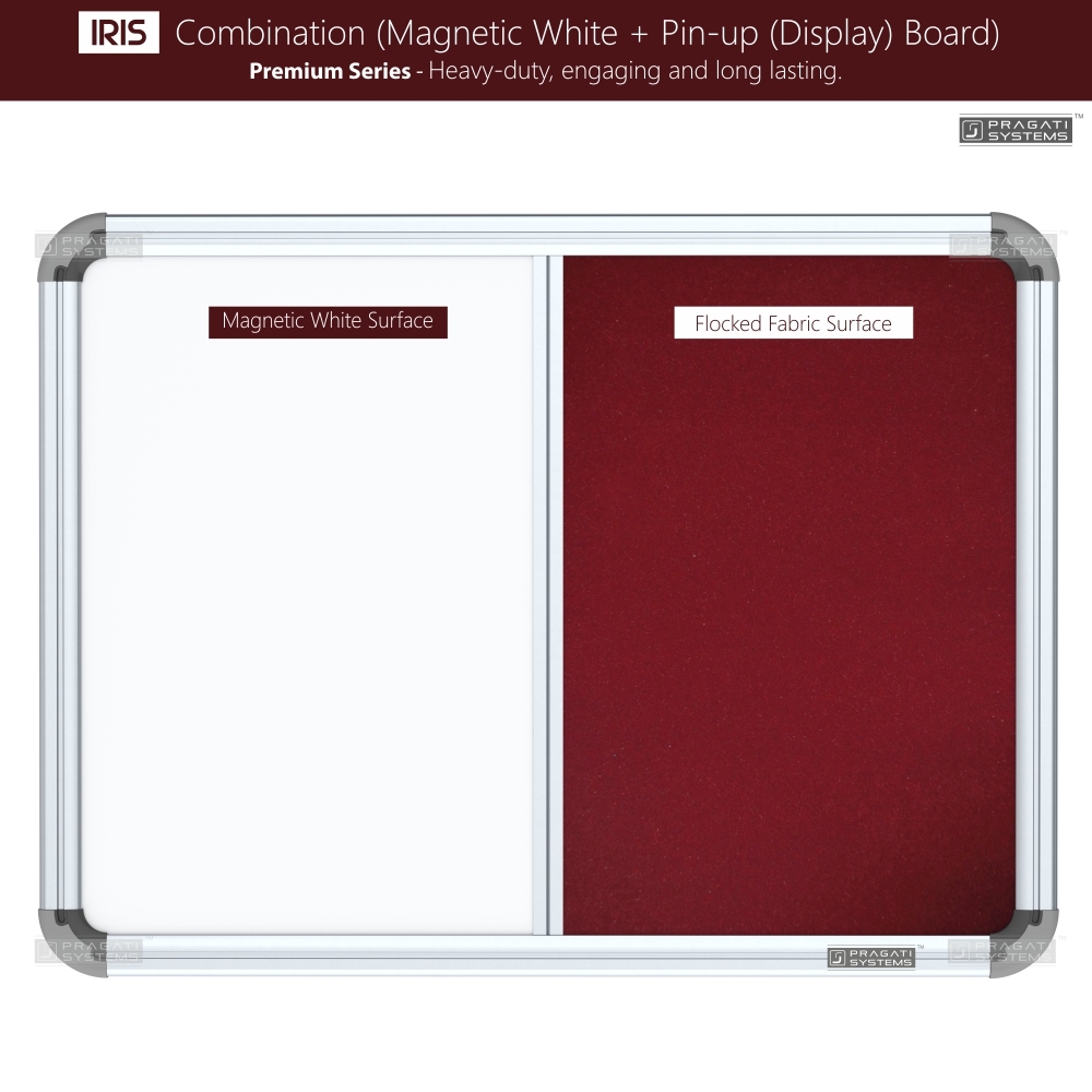 Iris Combination Board (Whiteboard + Pin-up Board)