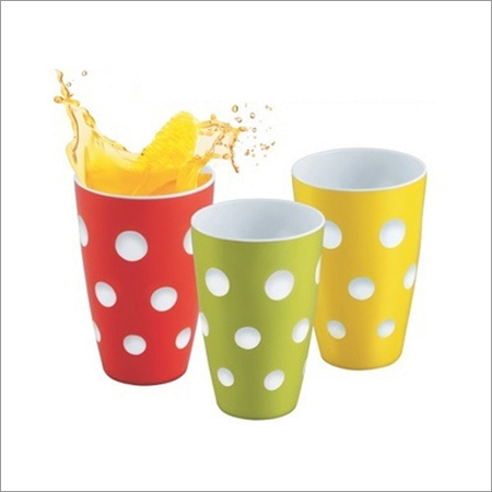 Plastic Glass - Soft Plastic, 45 Grams | Yellow, Red, Green Colors, Easy Disposable Design for Versatile Use