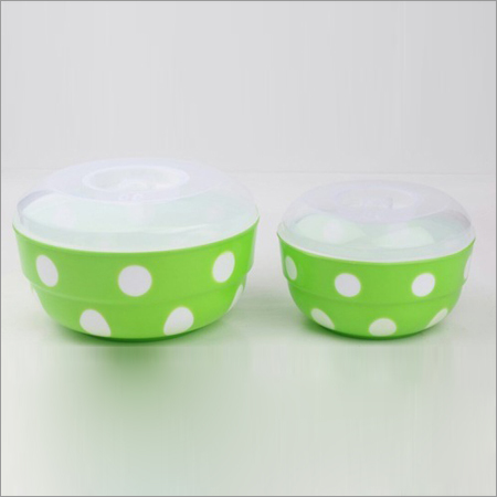 Green Plastic Double Mould Bowl