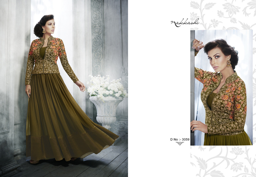 Floor Length Party Wear Gown