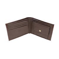 Synthetic Mens Brown Wallet