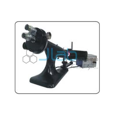 Research Polarimeter - Borosilicate Glass Tube 400mm, Range +130 to 130, Glans Thompson Prisms, 4.5x Magnification, 0.05 Least Count, 35W Sodium Lamp Light Source
