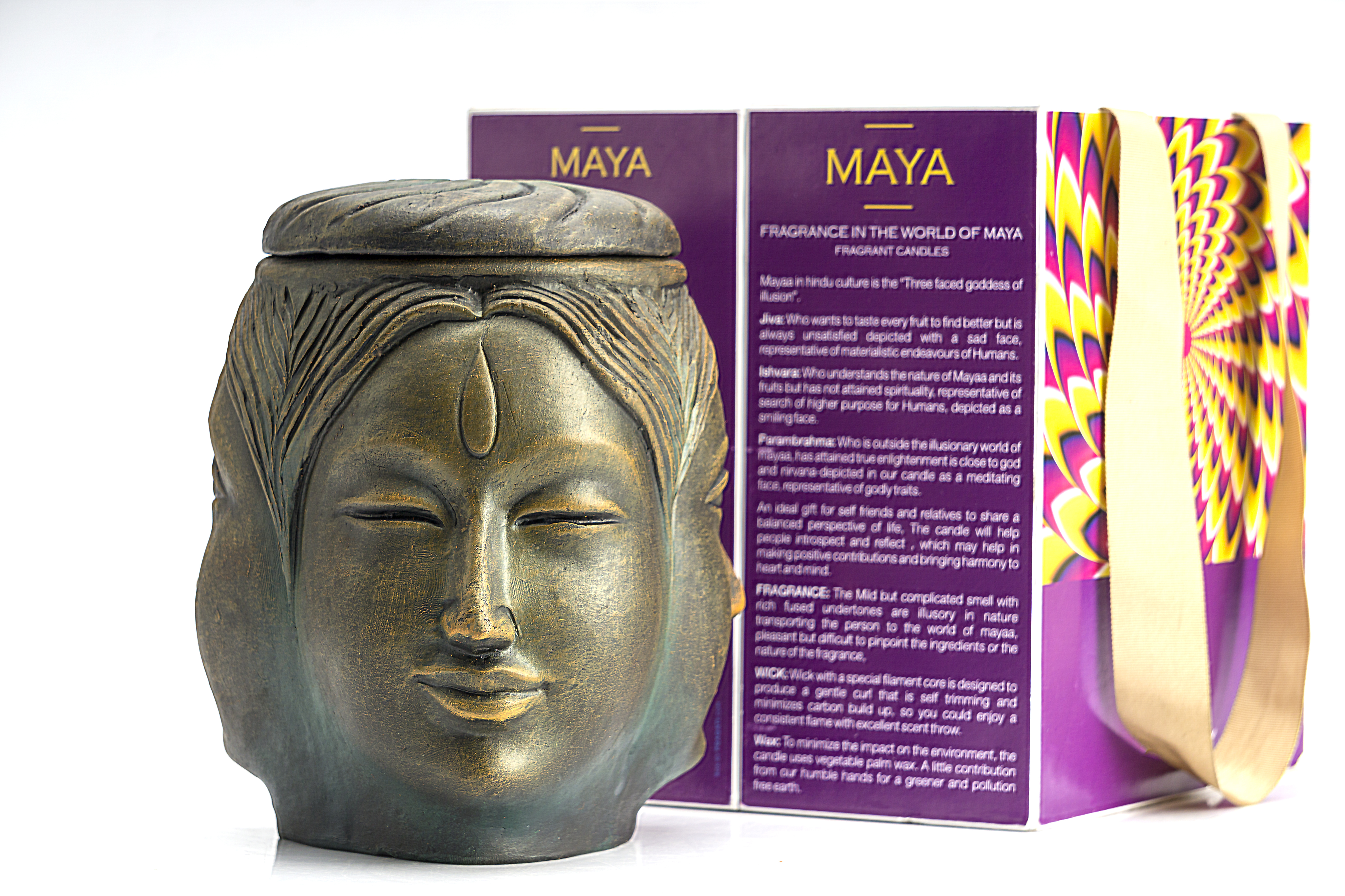 Maya Candle (Ocean Blue) Burning Time: 65 Hours