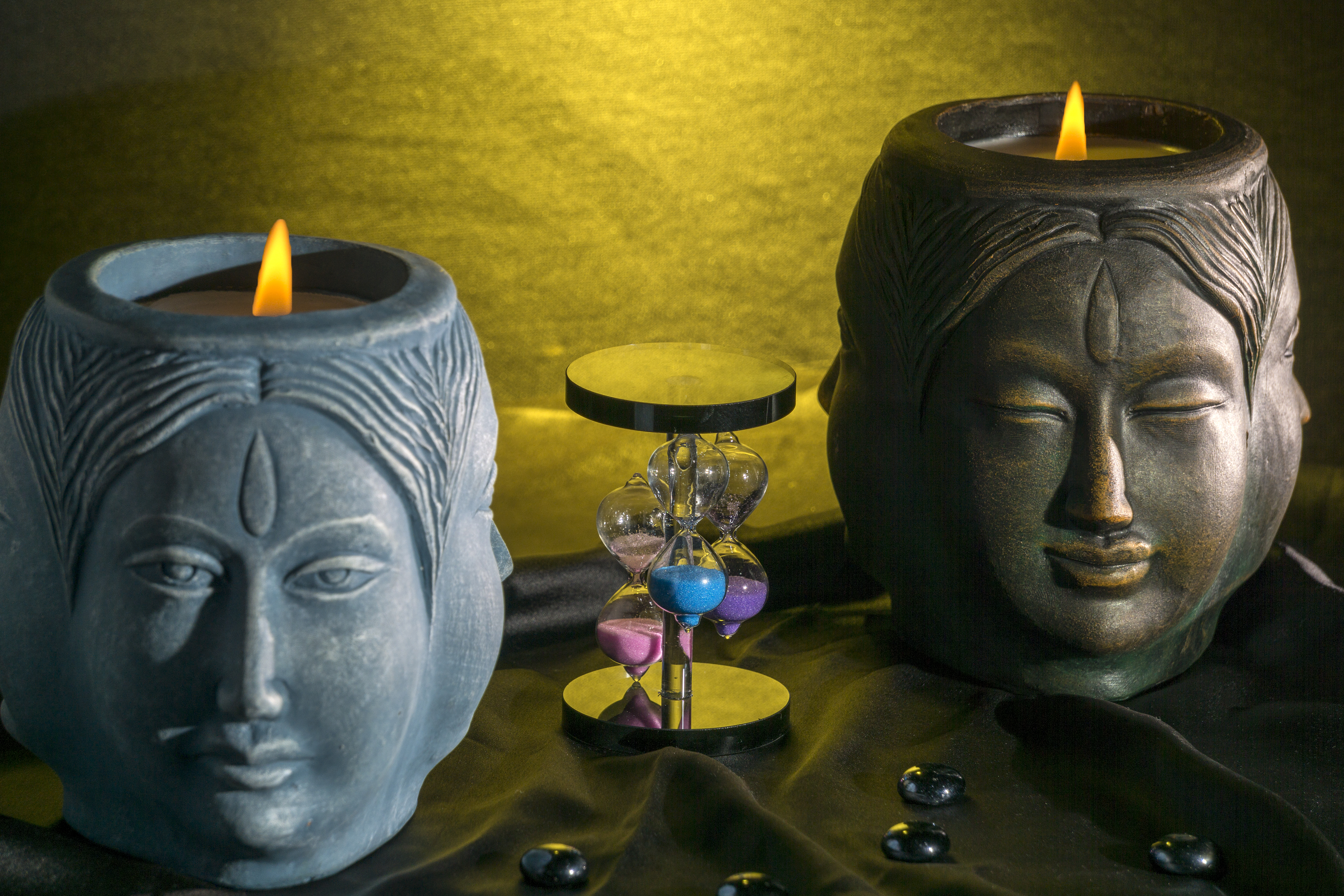 Maya Candle (Ocean Blue) Burning Time: 65 Hours