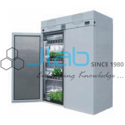 Plant Growth Chamber - Anodized Aluminum & Mild Steel, Temperature Range 5-50°C, Humidity Control Ambient-95% RH, Adjustable Shelves, Digital Controls, Cyclic Illumination