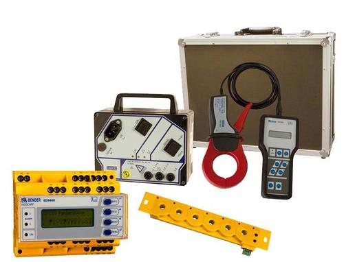Insulation Fault Location Monitor - 12 Measuring Channels, Yellow Color, 150 Grams Weight, Two Alarm Relays