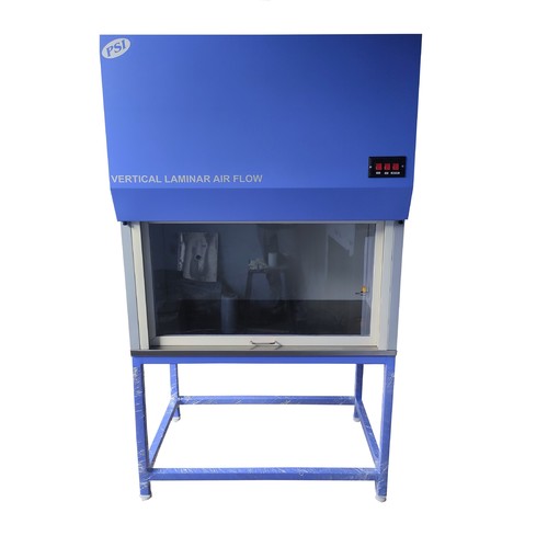 ब्लू वर्टिकल लैमिनार एयर फ्लो