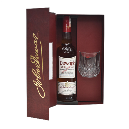 Imported Paper Beverages Packaging Gift Box - Rectangular Design, 177.8-203.2mm Length, 228.6-254mm Width, Brown Color, Crafted from Durable Hardboard Materials