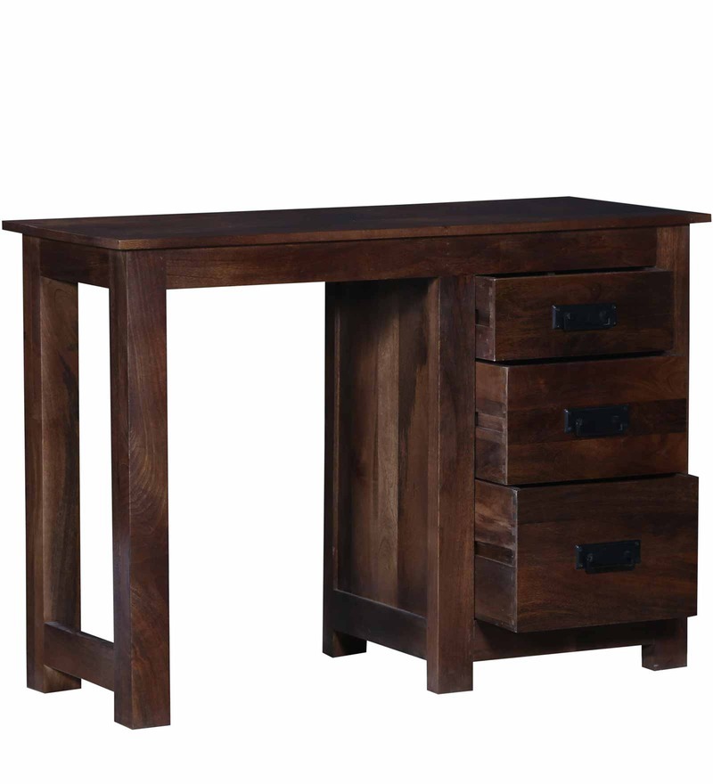 Handcrafted Study & Laptop Table In Walnut Finish