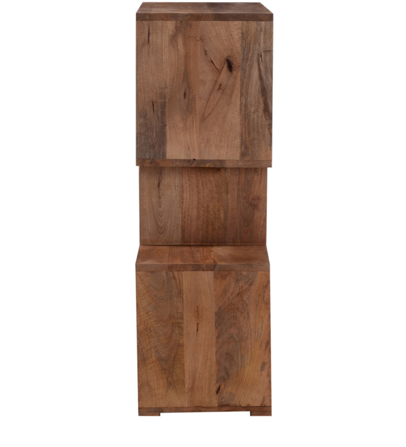 Handcrafted Book Shelf In Walnut Finish By Wudstuk