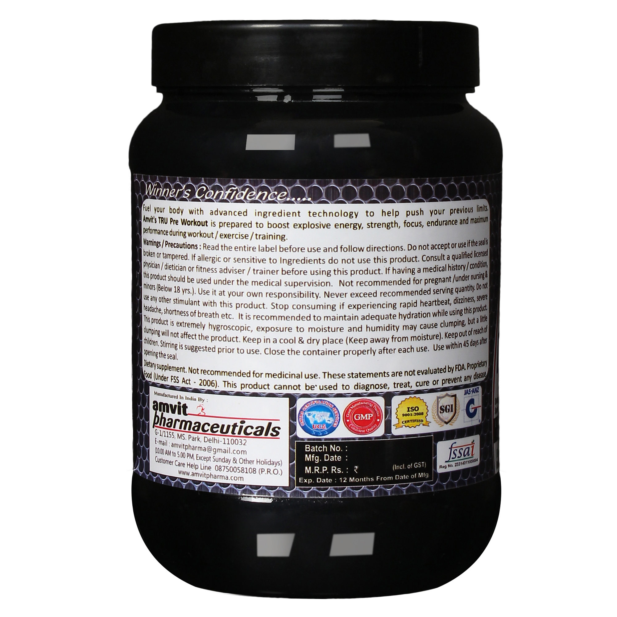 Pre Workout Dosage Form: Powder